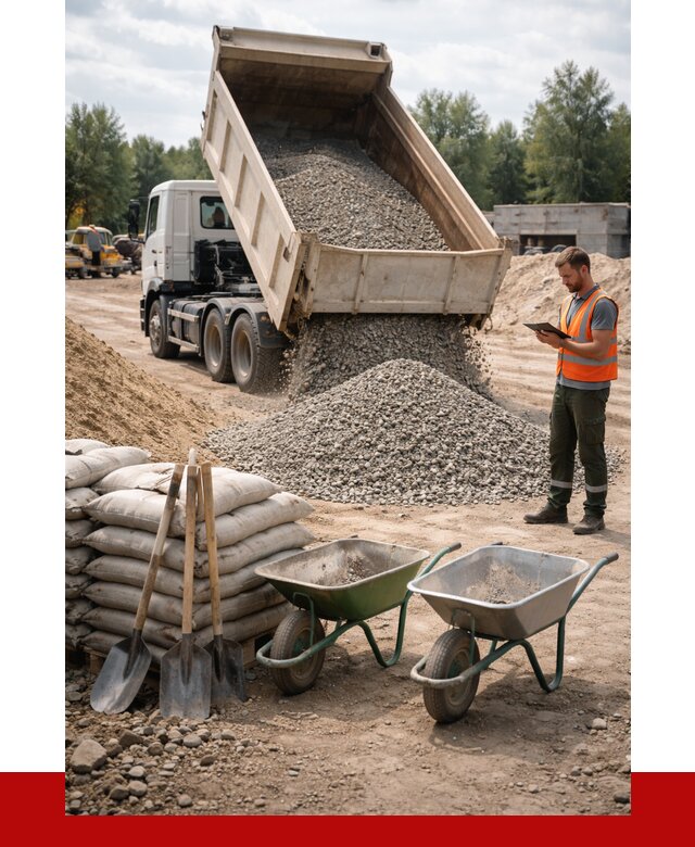 Доставка нерудных материалов в Кызыле от 1245 руб. | ПРОНЕРУДКзл