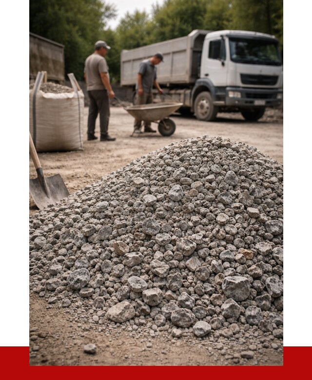 Гранитный щебень фракция 20-40 в Кызыле от 3319 руб. ПРОНЕРУДКзл