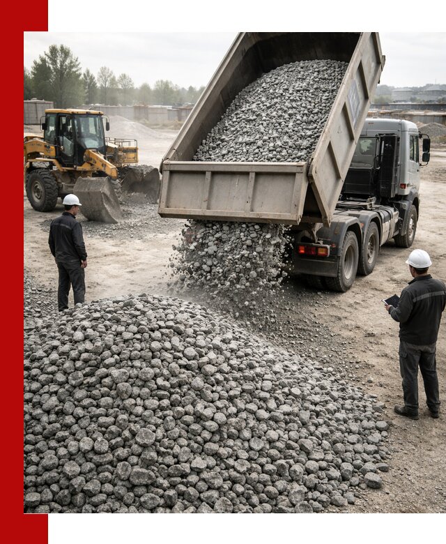 Доставка гранитного щебня фракции 20-40 в Кызыле