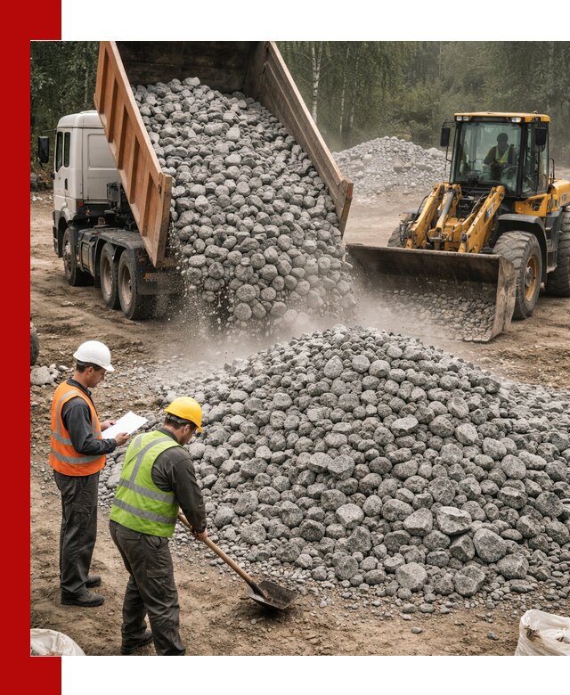 Гранитный щебень фракция 70-150 доставка в Кызыле