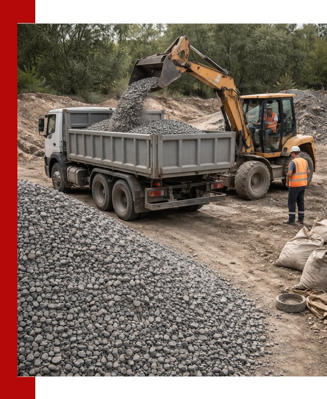 Доставка гравийного щебня в Кызыле оптом и в розницу