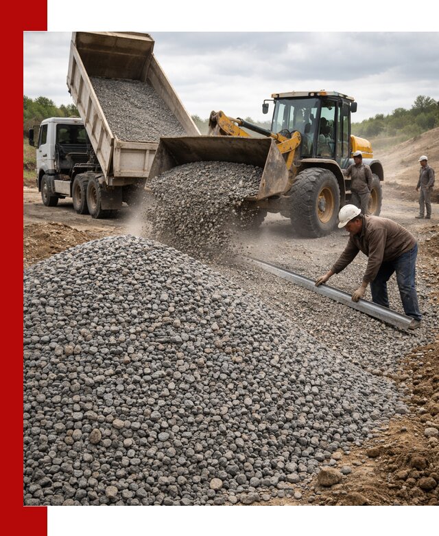 Гравийный щебень фракция 5-20 с доставкой в Кызыле