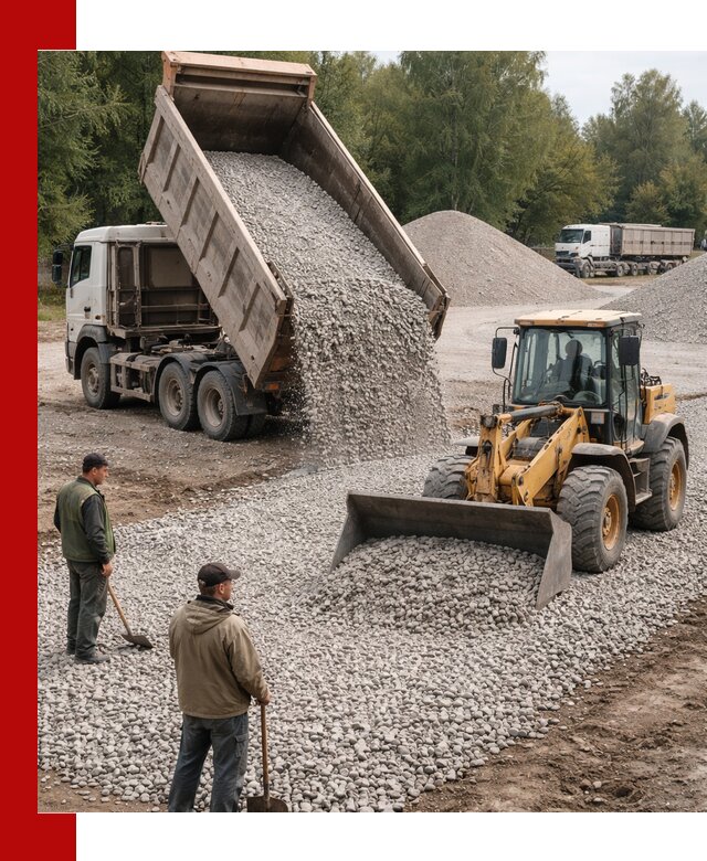 Купить гравийный щебень фракция 20-40 в Кызыле с доставкой