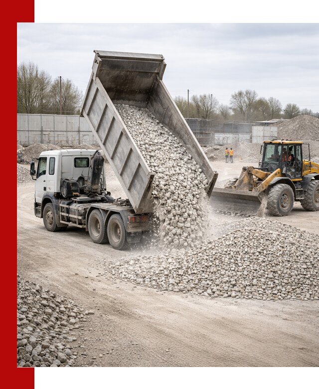 Доставка и продажа известнякового щебня в Кызыле