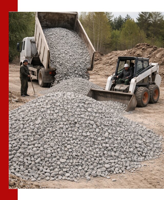 Доставка доломитового щебня в Кызыле напрямую от карьера
