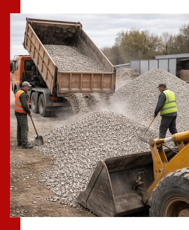 Доломитовый щебень фракции 5-20 с доставкой в Кызыле