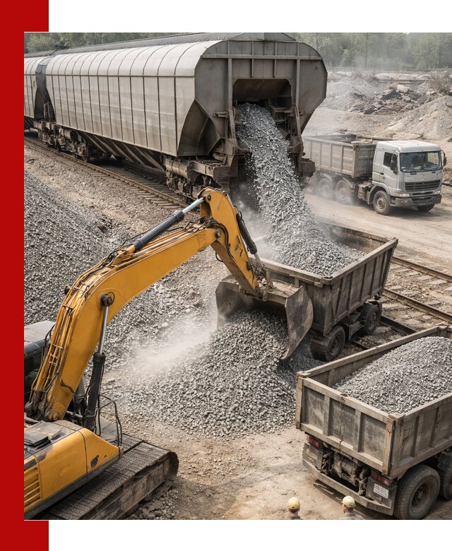 Доставка железнодорожного щебня в Кызыле крупными партиями быстрого отгруза