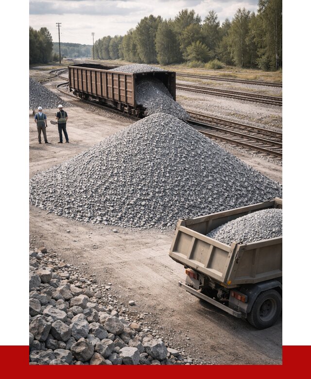 Железнодорожный щебень 20-60 в Кызыле от 1763 р. | ПРОНЕРУДКзл