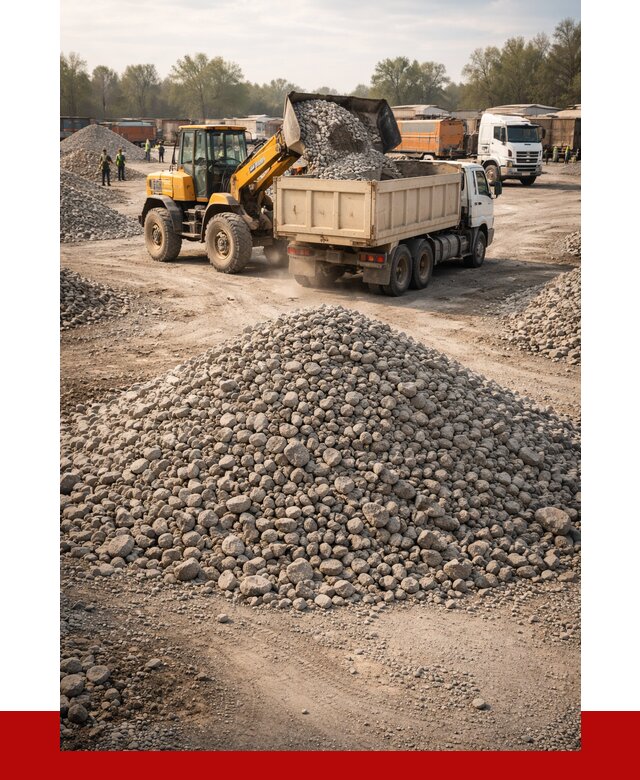 Вторичный щебень фракция 40-70 в Кызыле от 1805 р, ПРОНЕРУДКзл