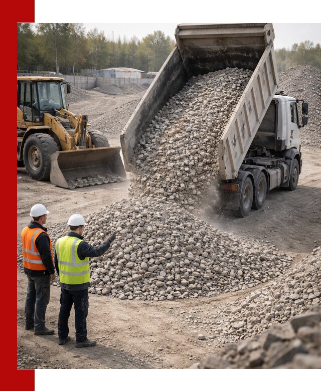 Вторичный щебень фракция 40–70 доставка в Кызыле