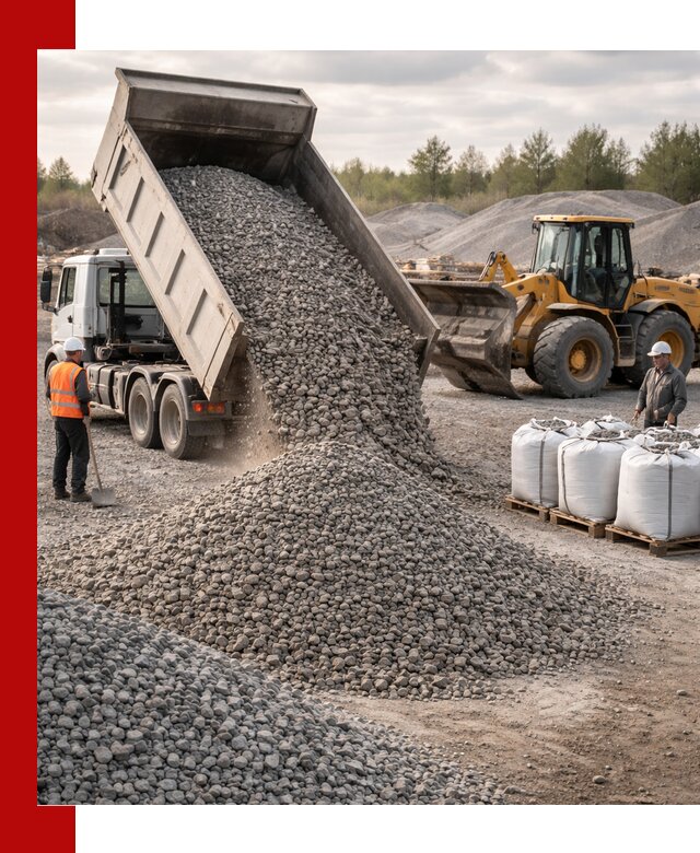 Бетонный щебень фракция 5–20 с доставкой в Кызыле