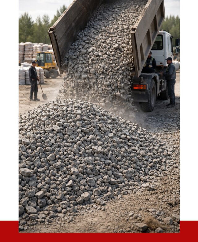 Бетонный щебень фракция 40-70 в Кызыле от 1867 р. ПРОНЕРУДКзл