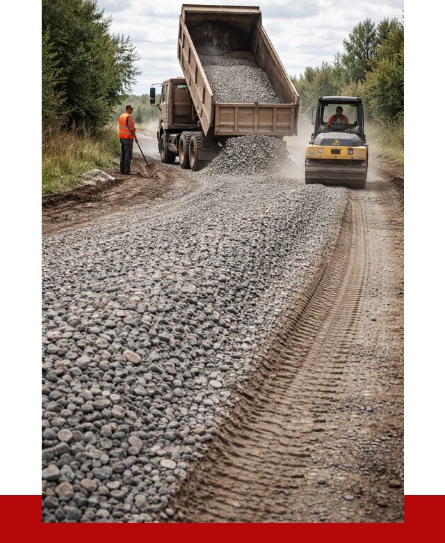 Щебень для отсыпки дороги в Кызыле от 2800 р. ПРОНЕРУДКзл