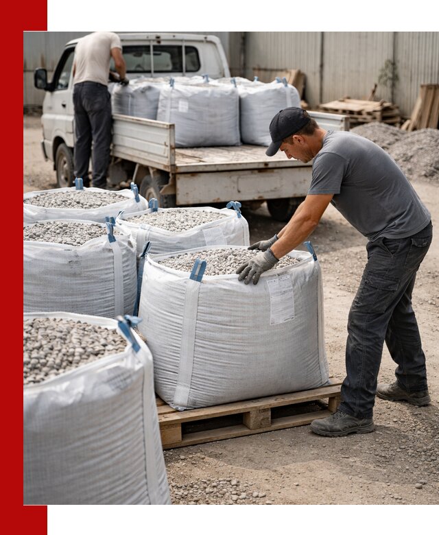 Доставка щебня в мешках по выгодным ценам в Кызыле