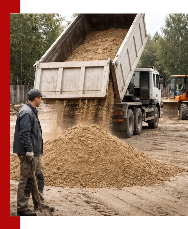 Доставка и продажа песка с разгрузкой в Кызыле