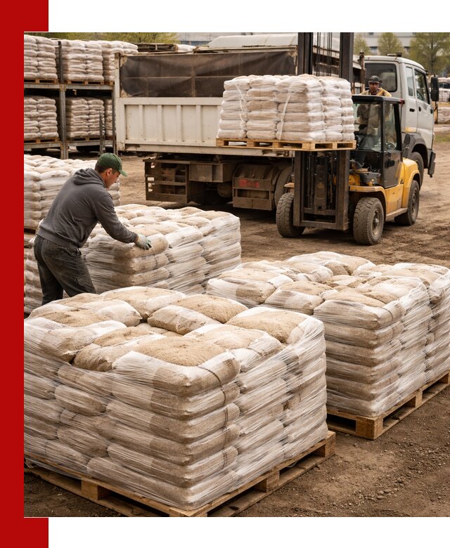 Карьерный песок в мешках с доставкой в Кызыле