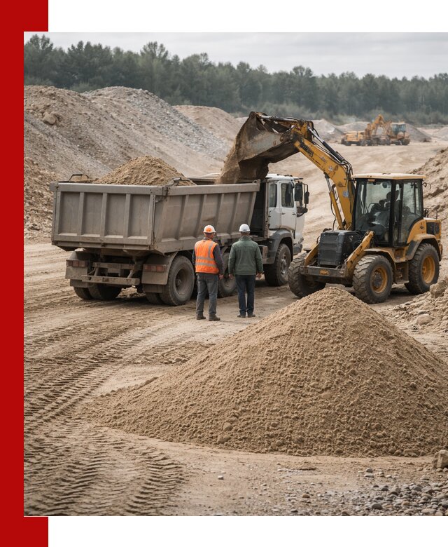 Карьерный среднезернистый песок с доставкой в Кызыле