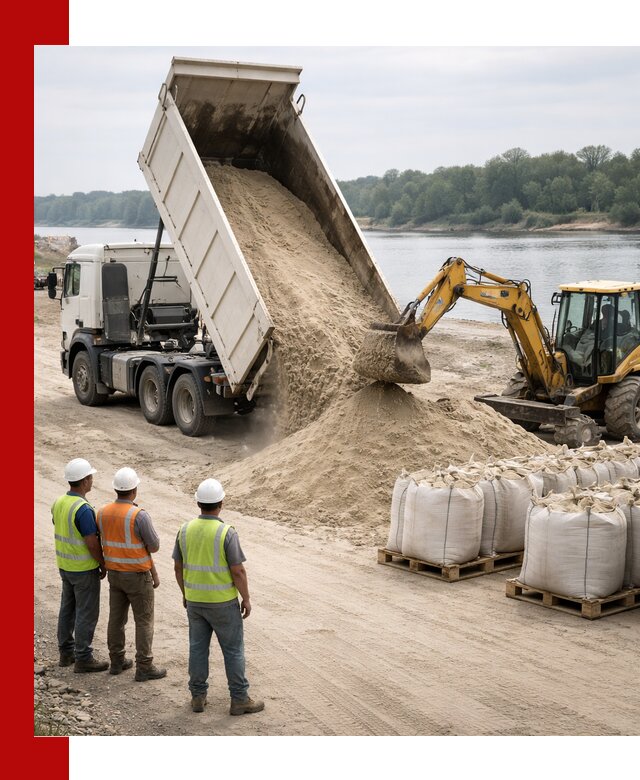 Доставка речного песка в Кызыле самосвалами и погрузкой