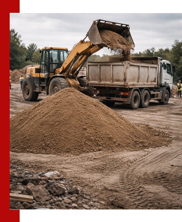 Доставка речного песка навалом в Кызыле быстро и выгодно