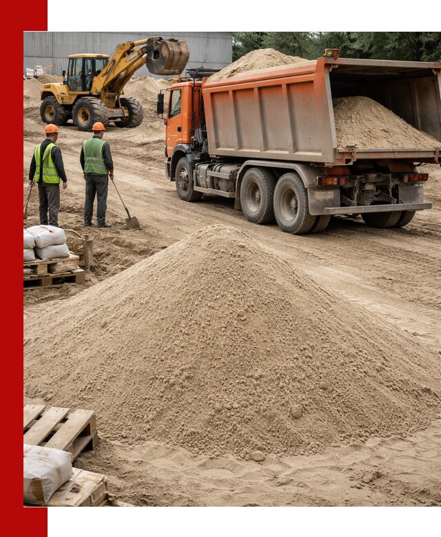 Доставка и продажа мытого речного песка в Кызыле