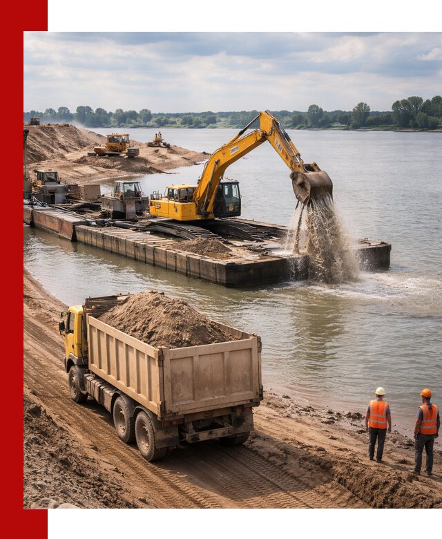 Намывной песок с доставкой в Кызыле оптом и в розницу