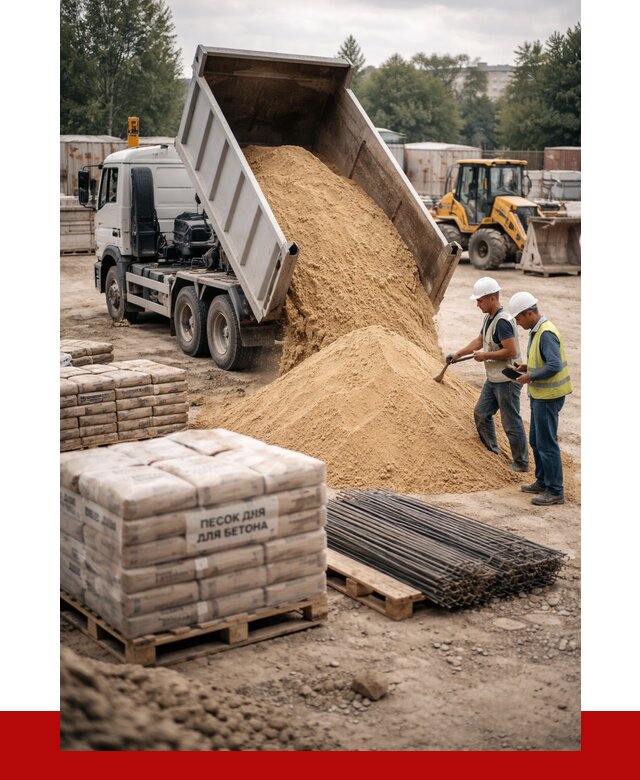 Песок для бетона в Кызыле от 2593 р. с доставкой, ПРОНЕРУДКзл