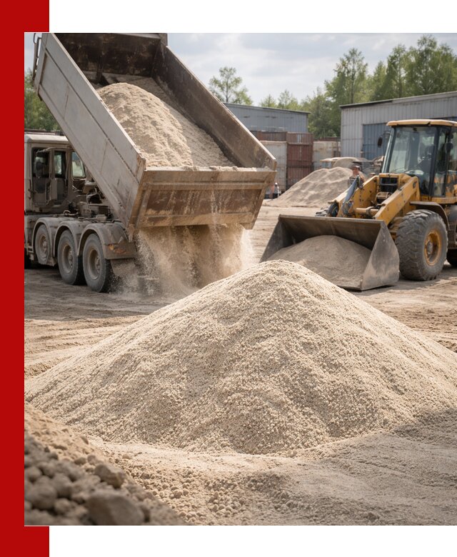 Кварцевый песок с доставкой в Кызыле для строительных работ