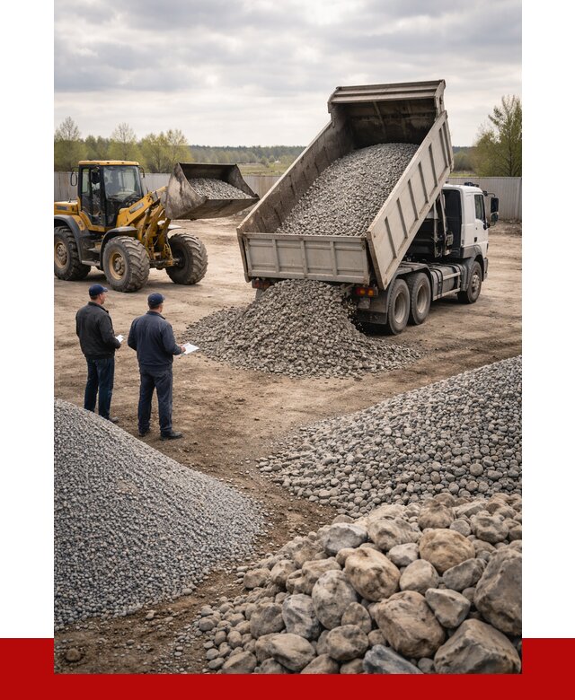 Гравий и камень с доставкой в Кызыле от 4356 р. - ПРОНЕРУДКзл