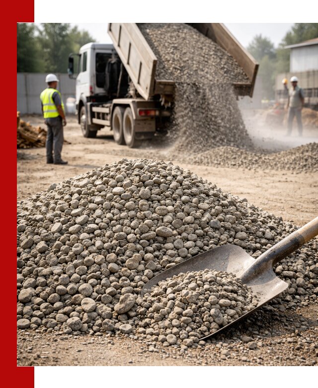 Доставка гравия фракции 20-40 в Кызыле с самосвалами