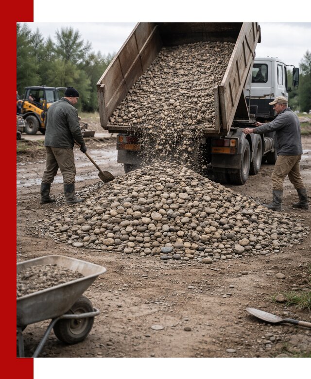 Доставка гальки речной оптом и в розницу в Кызыле