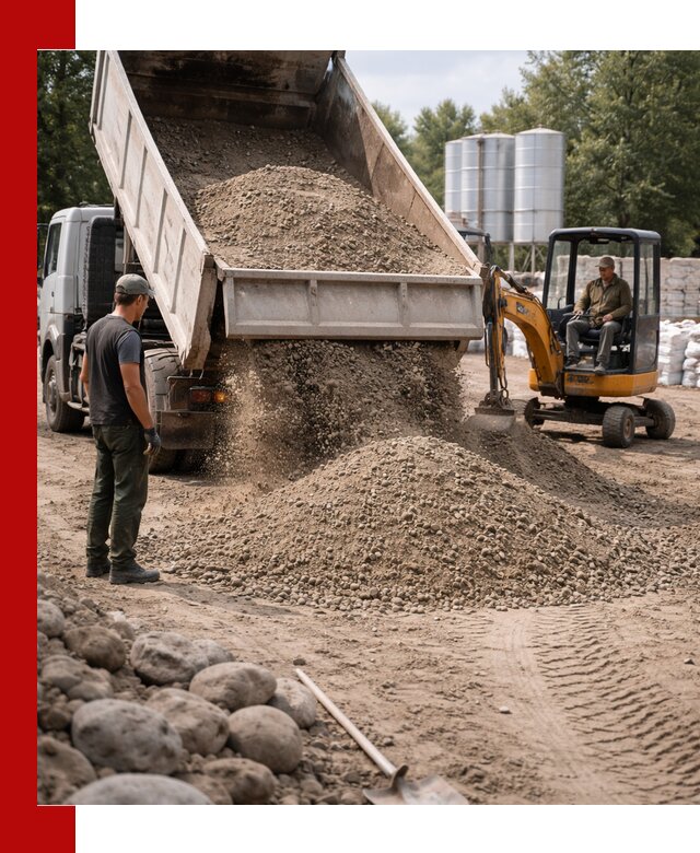 Доставка ПГС С3 в Кызыле самосвалами и миксерами