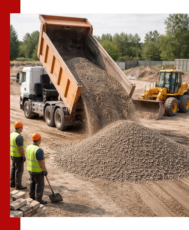 Доставка щебёночно-песчаной смеси ЩПС С7 в Кызыле