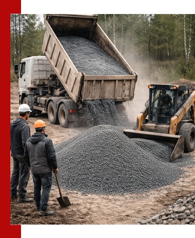 Гранитный отсев 0-5 с доставкой и разгрузкой в Кызыле