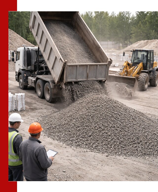 Доставка и продажа гранитного отсева 0-10 в Кызыле