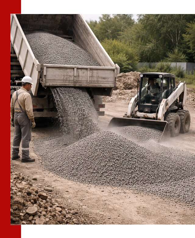 Доставка гравийного отсева 0-5 в Кызыле оптом и в розницу