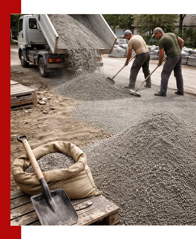 Отсев для тротуарной плитки в Кызыле — доставка и укладка