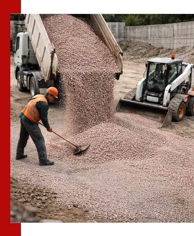 Крошка розовый гранит с доставкой в Кызыле от производителя