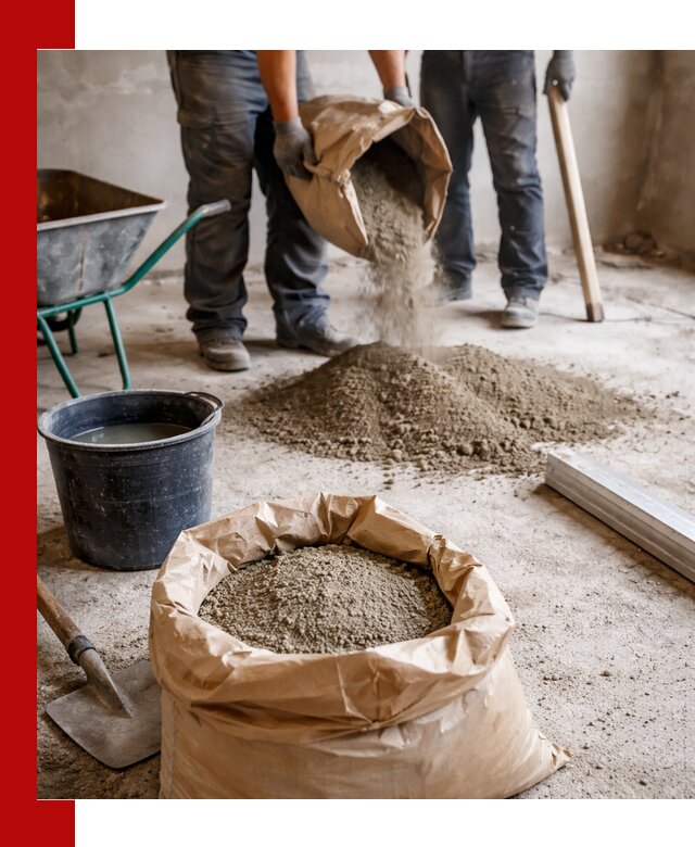 Доставка сухой смеси для стяжки в Кызыле