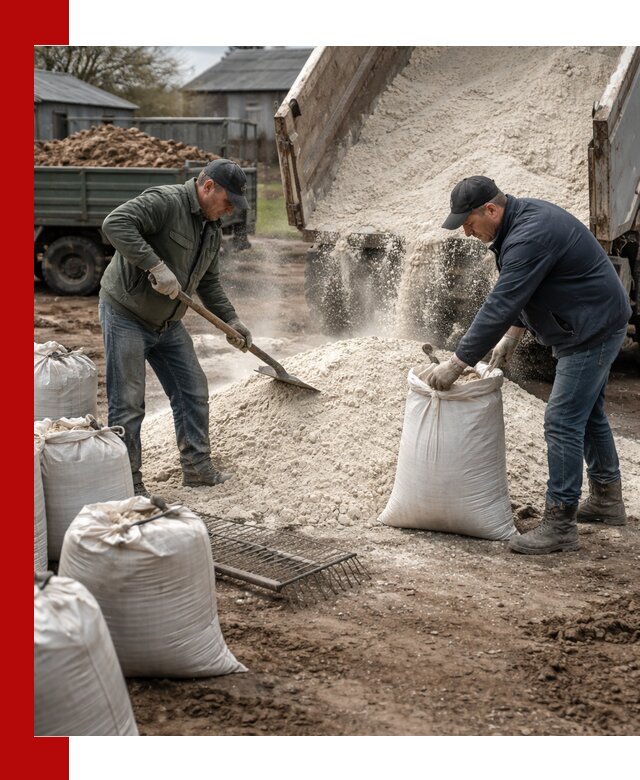 Доставка извести пушонки в Кызыле оптом и мелким оптом