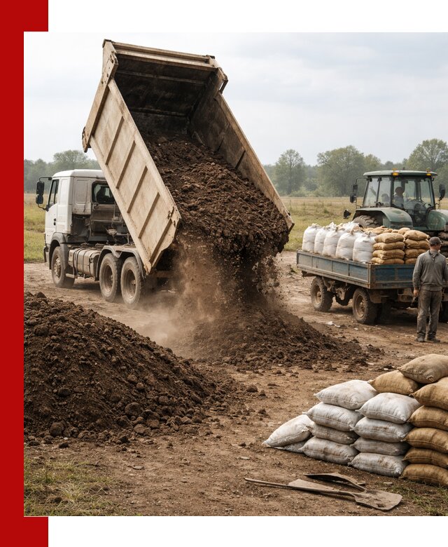 Доставка грунта и удобрений оптом в Кызыле для сельхоз и строительства