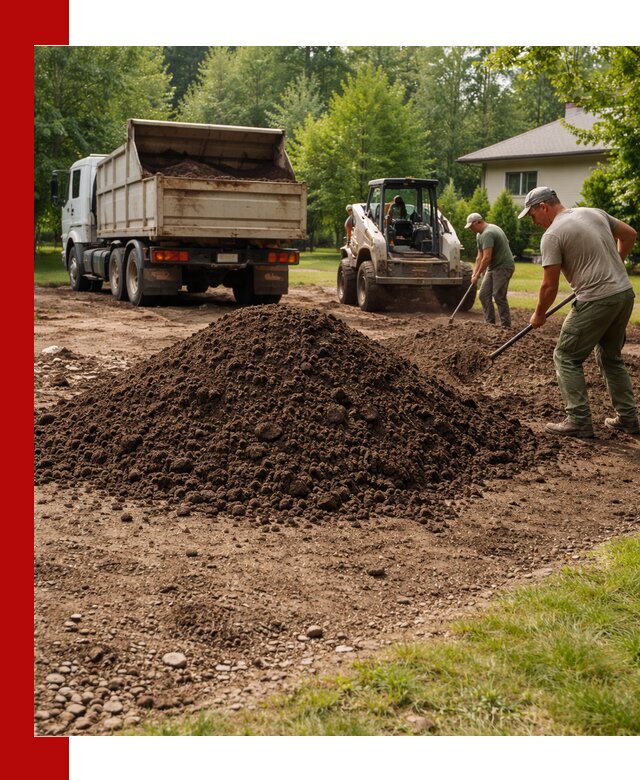 Доставка и укладка грунта для газона в Кызыле