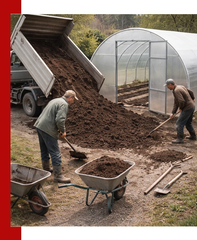 Грунт для теплицы с доставкой в Кызыле — плодородный субстрат под растения