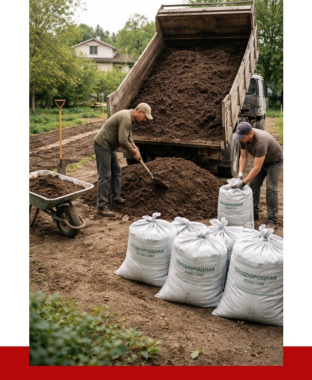 Плодородная смесь в Кызыле от 4356 р./куб с доставкой | ПРОНЕРУДКзл