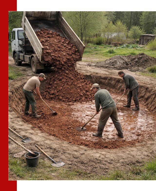 Купить качественную глину для пруда в Кызыле
