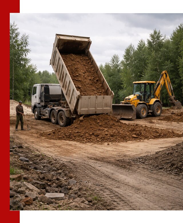 Доставка суглинка самосвалами в Кызыле подсыпка и планировка