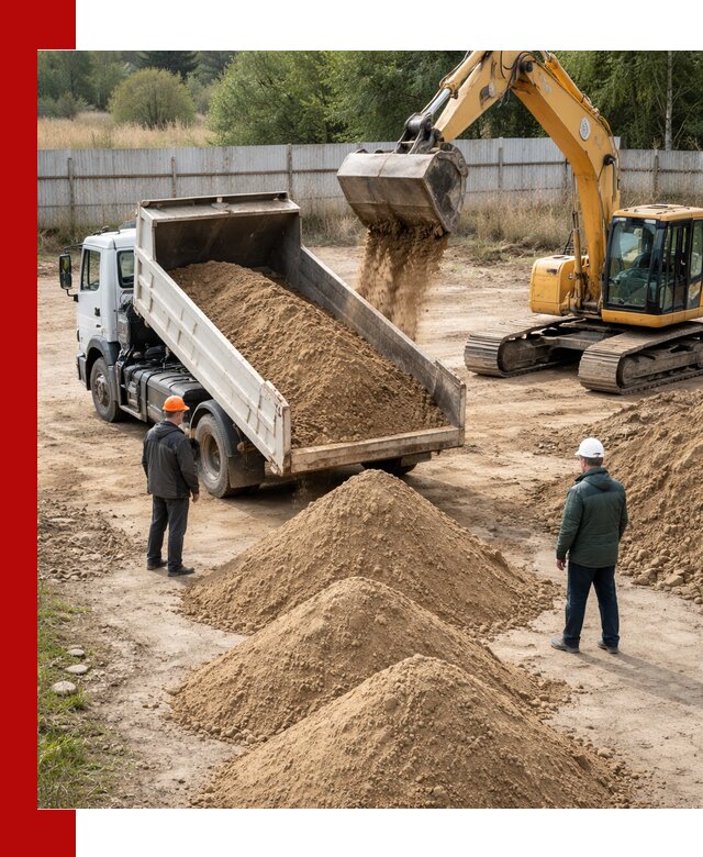 Доставка супеси вагонными и автопартиями в Кызыле
