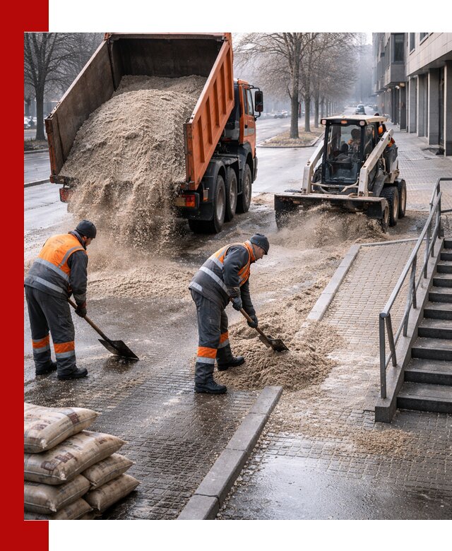 Поставка противогололедных материалов в Кызыле