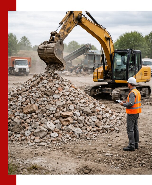 Доставка и вывоз строительного боя в Кызыле