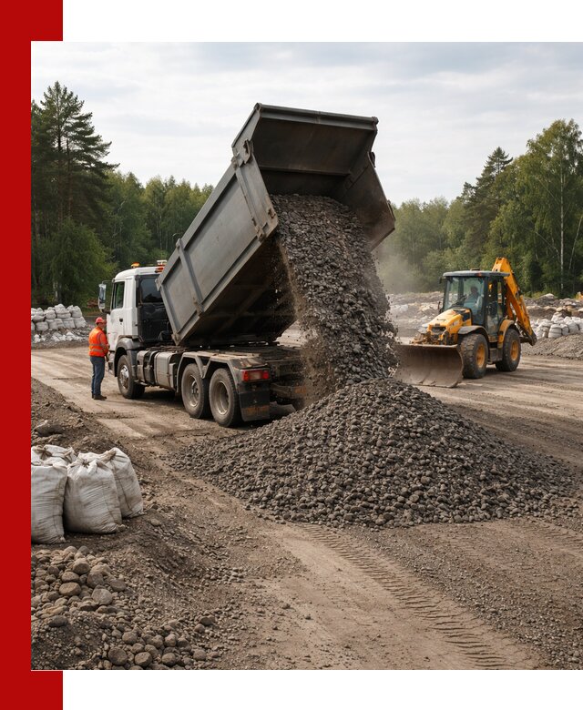 Доставка дробленого асфальта в Кызыле для дорожных работ