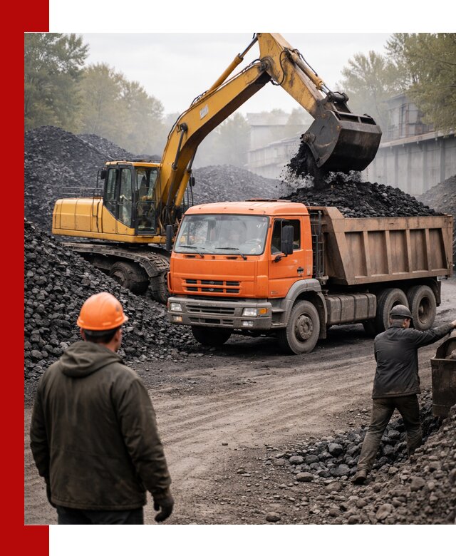 Доставка угля автотранспортом в Кызыле быстро и выгодно